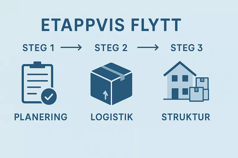 Så organiserar du en flytt i etapper – när du inte kan flytta allt på en gång
