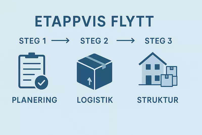 Så organiserar du en flytt i etapper – när du inte kan flytta allt på en gång